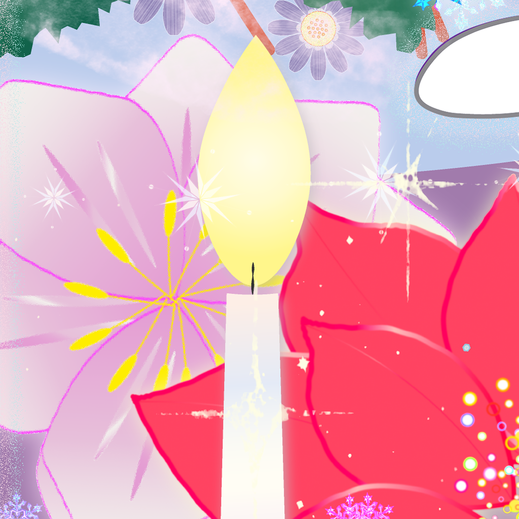 ろうそくの灯り