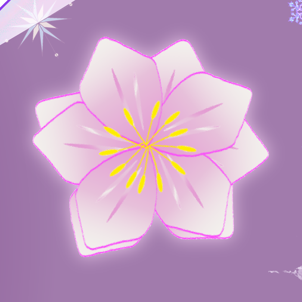 ピンク色のクリスマスローズ